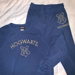 Harry Potter size M, blue sweatpants suit set